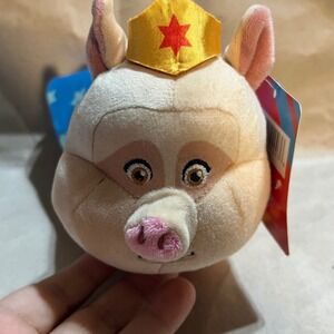 DC League of Super-Pets PB the Pig Plush Wonder Woman Costume Tan Blue New